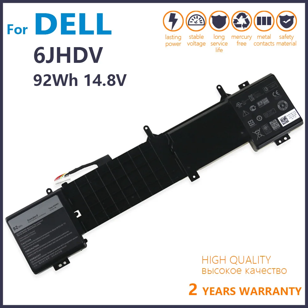 

Genuine New 6JHDV 5046J Laptop Battery For Dell Alienware 17 R2 R3 ANW17-2136SLV P43F AW17R3-4175SLV 92Wh