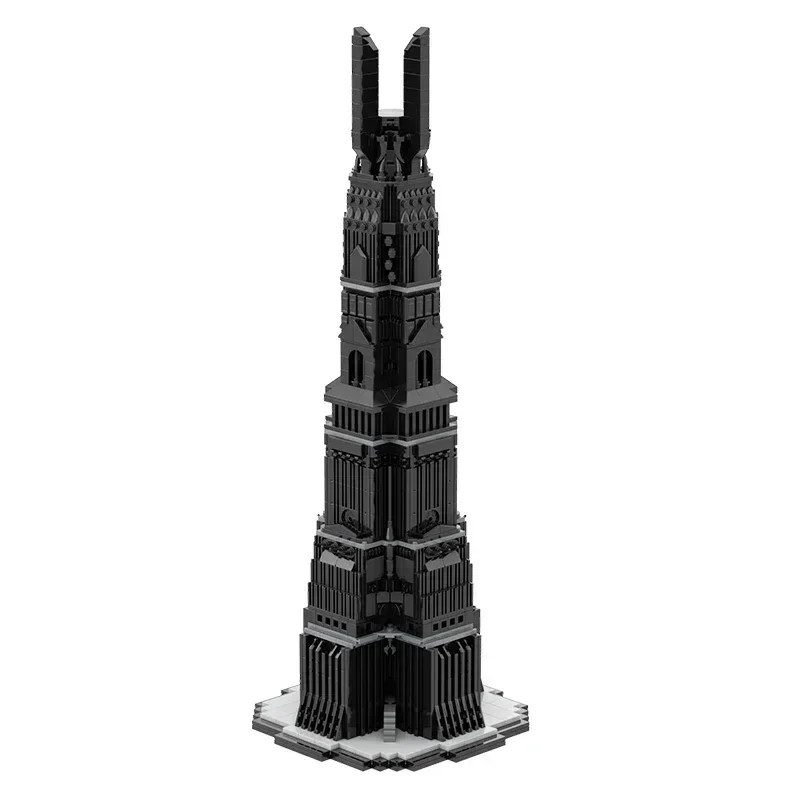 Ringe Film Modell Moc Bausteine Der Turm des Orthancer Technologie Modulare Blöcke Geschenke Weihnachten Spielzeug DIY Sets Montage