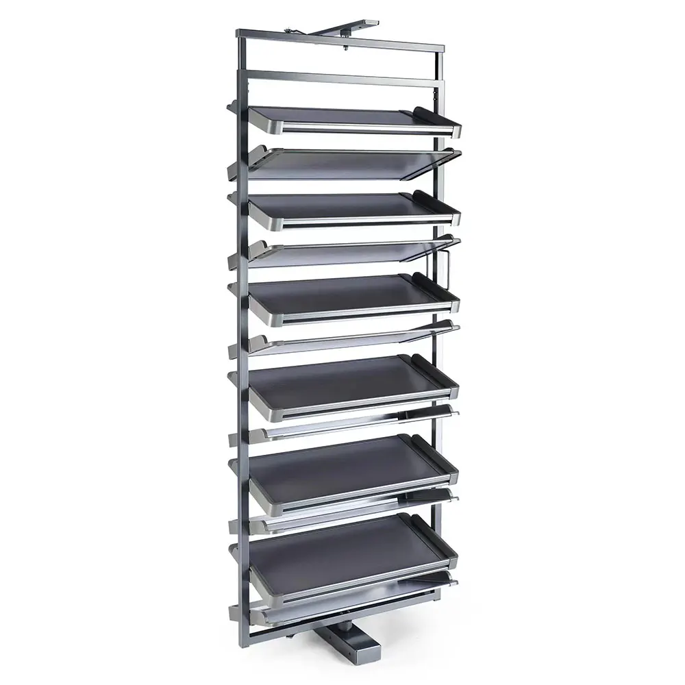 360 Degree Rotating Aluminum Cabinet Shoe Rack, Rotating Retractable Multi-layer Shoe Rack in Cabinet