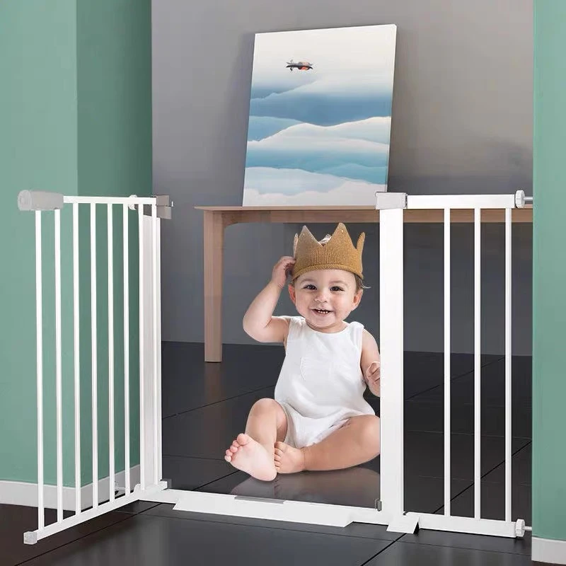 Baby Safety Gate for Stair Kids Infant Pet Gates With Dog Door pet easy step safe gate