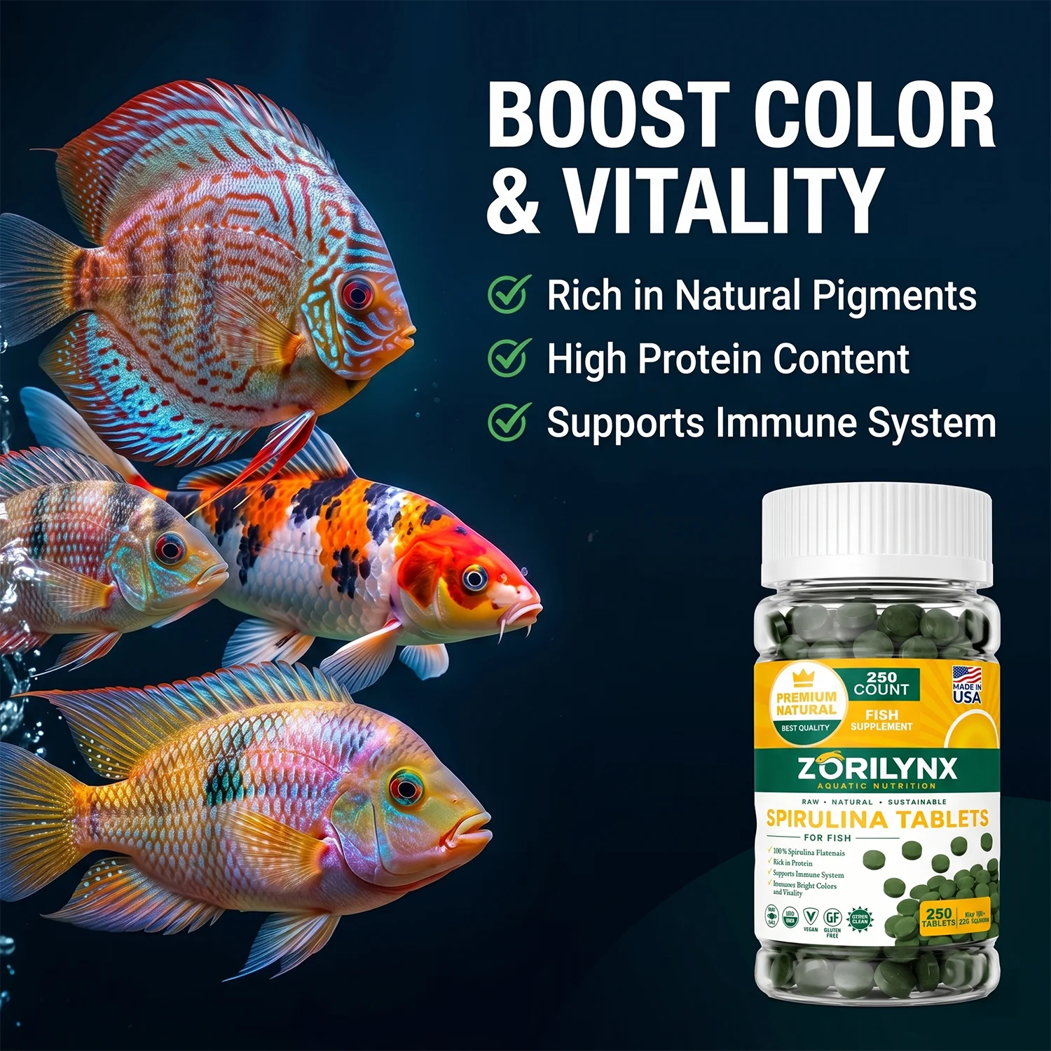 1250 таблеток спирулины высоко – обзор и цена Spirulina Tablet Organic