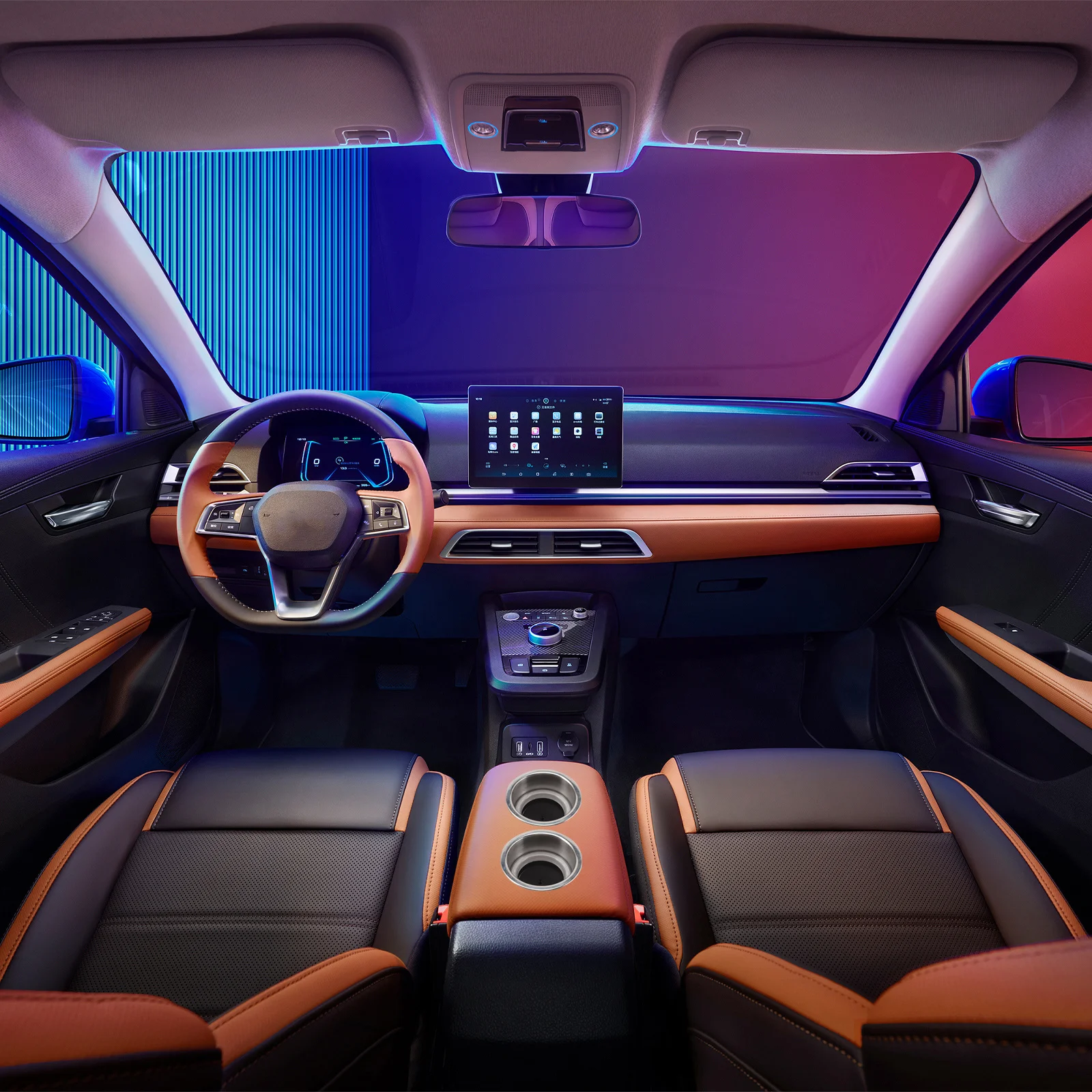 

Stainless Steel LED Cup Holder Insert Light Up Drink Holder for Car Boat Interior Styling Accessory Modern Design