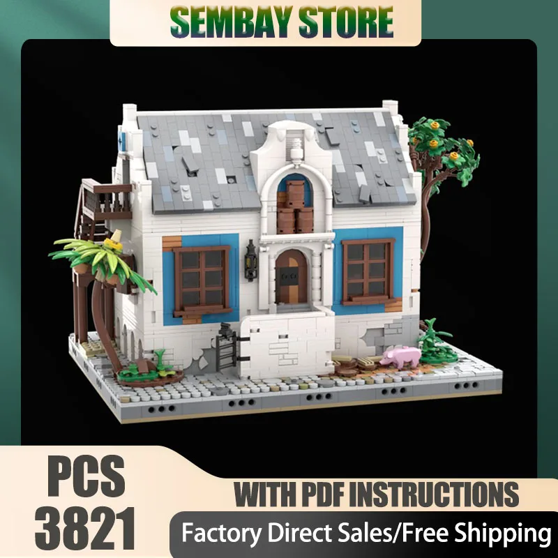 

Модульное городское здание Moc, строительные кирпичи, модульные три тыквы, таверна, технологические блоки, рождественские игрушки «сделай сам», строительные подарки