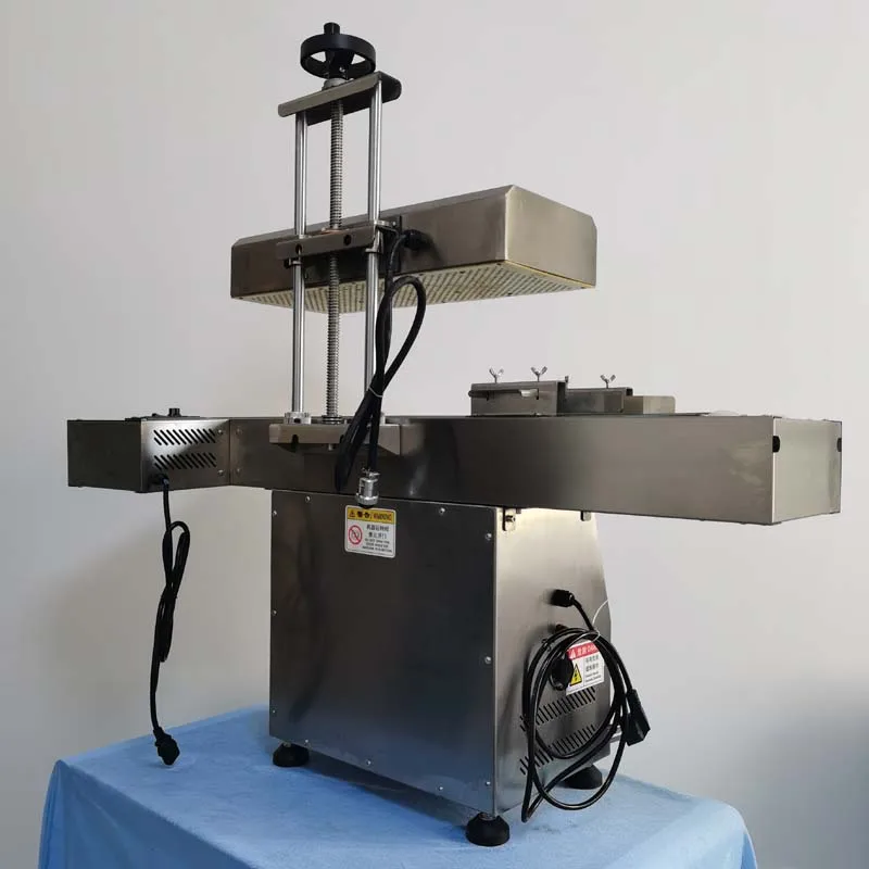 

Luxury Automatic Continuous Electromagnetic Induction Bottle Cap Aluminum Foil Sealing Machine