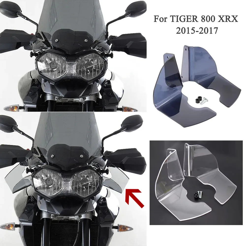 

For TIGER800XRX 2015 2016 2017 Motorcycle Side Windshield Windscreen Handshield Wind Deflector For Tiger 800 XRX TIGER 800XRX