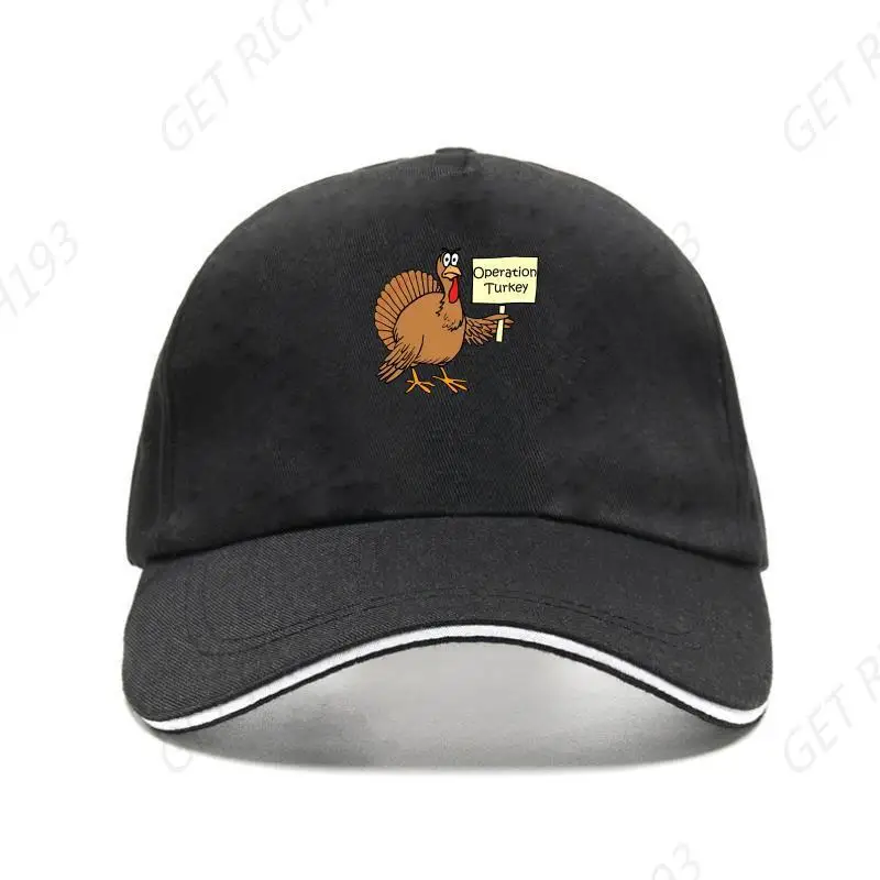 

Thanksgiving Turkey Bill Hat 100% Cotton Baseball Cap 3d Print Fashionable Visorsd Sunscreen Plus Adjustable Baseball Caps