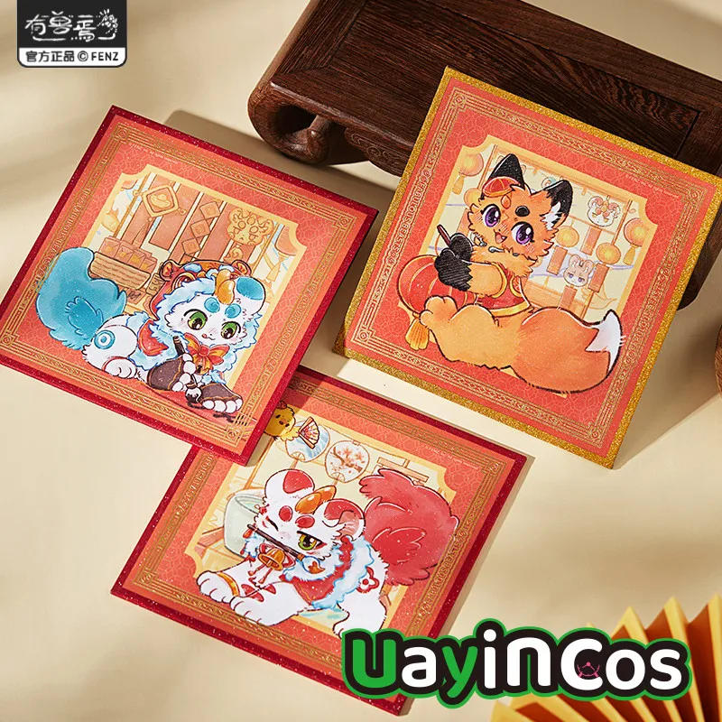 

In Stock Original Fabulous Beasts 2026 New Year Shikishi Colored Paper Collection Board Ornament Anime Game Toy Kids Gifts