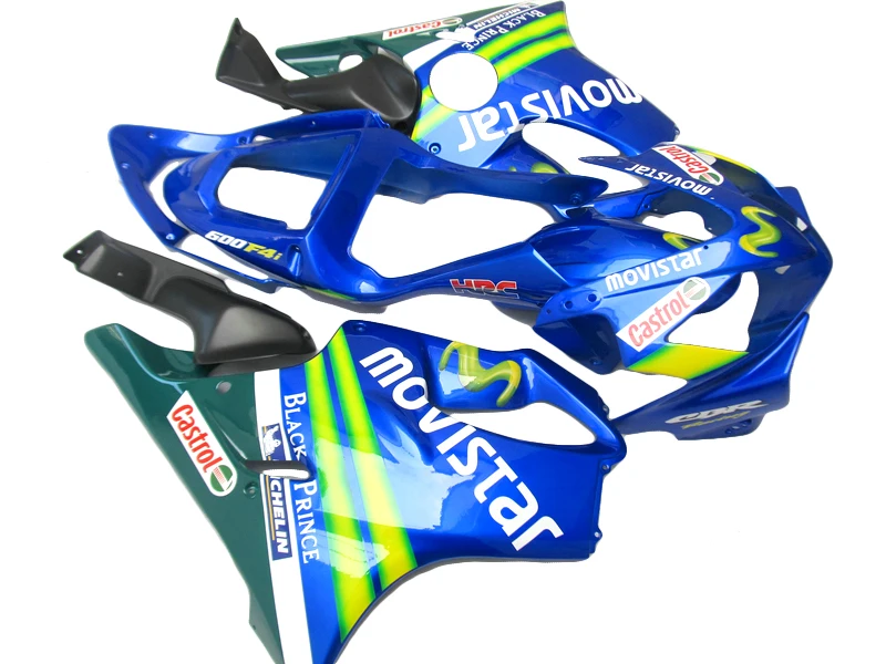 Blaues Verkleidungsset für HONDA CBR600 F4i 01 03 02 2001, kostenlose individuelle Aufkleberverkleidungen XL34