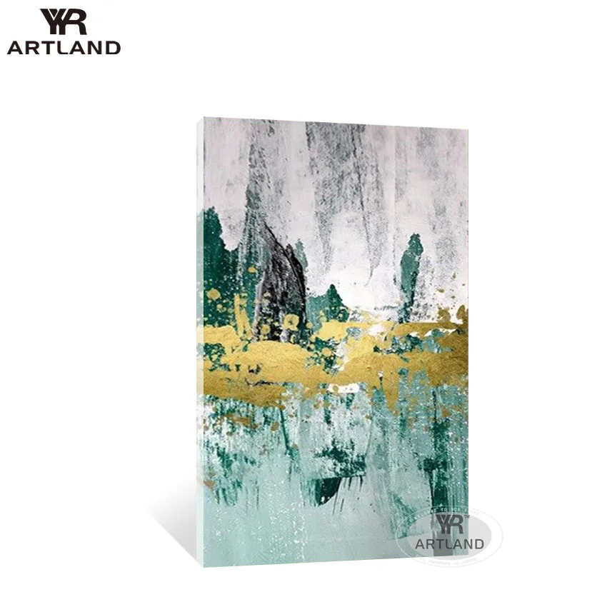 

Wholesale Modern Abstract Wall Posters For Home Decor Hand Painted Canvas Oil Painting Gold Pictures For Living Room Entrance