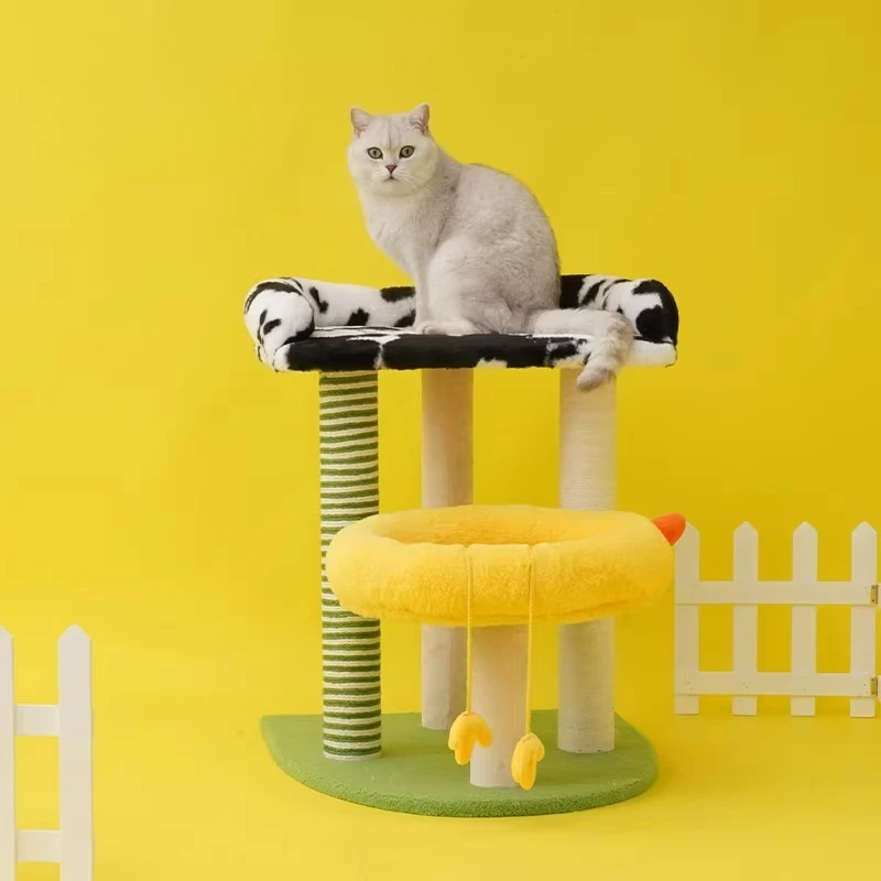 

Scratcher Mat Cat Tower Climbing Luxury Shelves Supplies House Cat Tower Scrapers Accessories Rascador De Gatos Cat Furniture