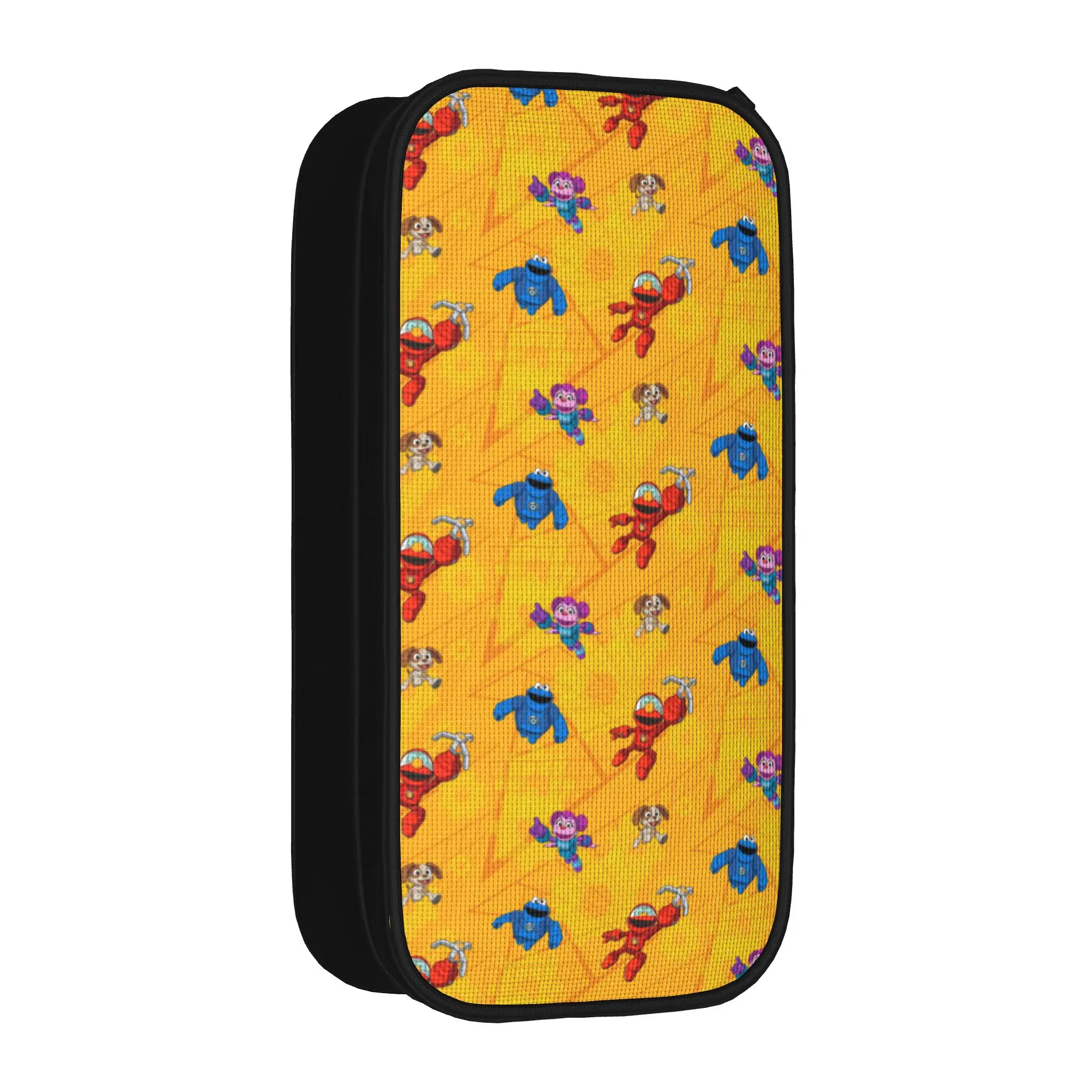 

Sesame Street Mecha Builders Pattern Pencil Case Classic Bags Girls Boys Big Capacity Office Zipper Pencil Box