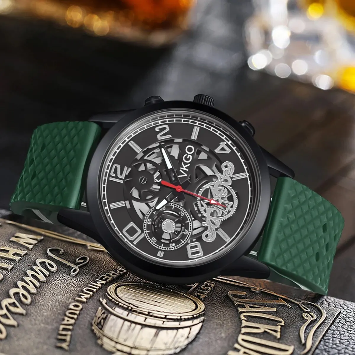 Fashion Personalized Silicone Strap Non-Mechanical Men's Quartz Watch