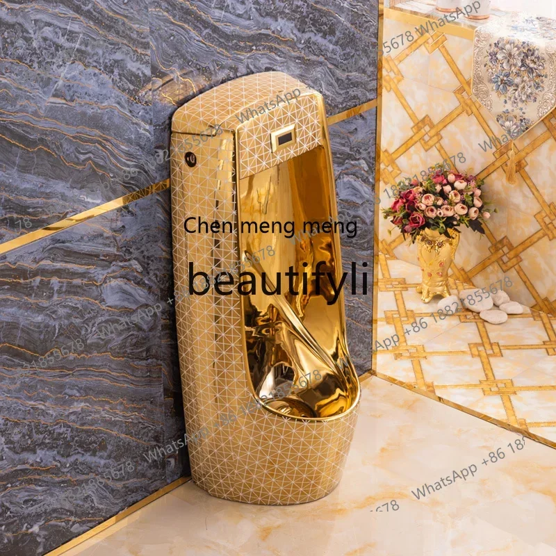 B178 European style golden urinal floor-to-ceiling urinal men's bathroom ceramic bar urinal2936