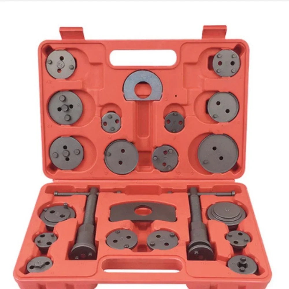 

22PCS Auto Disc Brake Pad Caliper Regulator Rewind Wind Back Tool Kit Brake Pump Piston Adjustment Car Repair 1Set