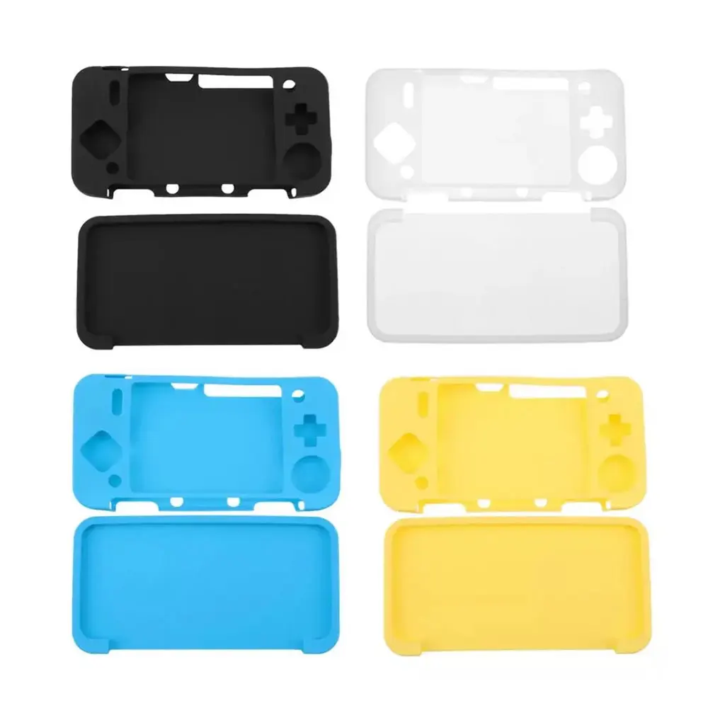 JCD Soft Silicone Protective Case Sleeve Skin Rubber Cover Shell for NEW 2DS XL LL 2DSXL 2DSLL Console Gaming Accessories