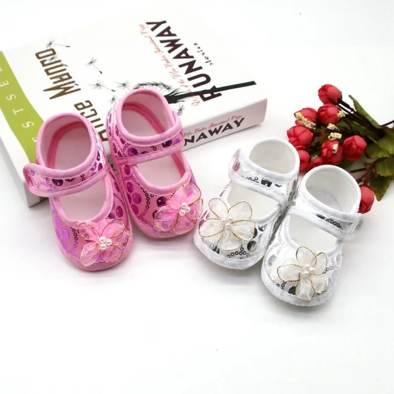 

Autumn Baby Girls First Walkers Shallow Floral Printed Cotton Shoes Newborn Soft Sole Casual Toddler Shoes 0-18M