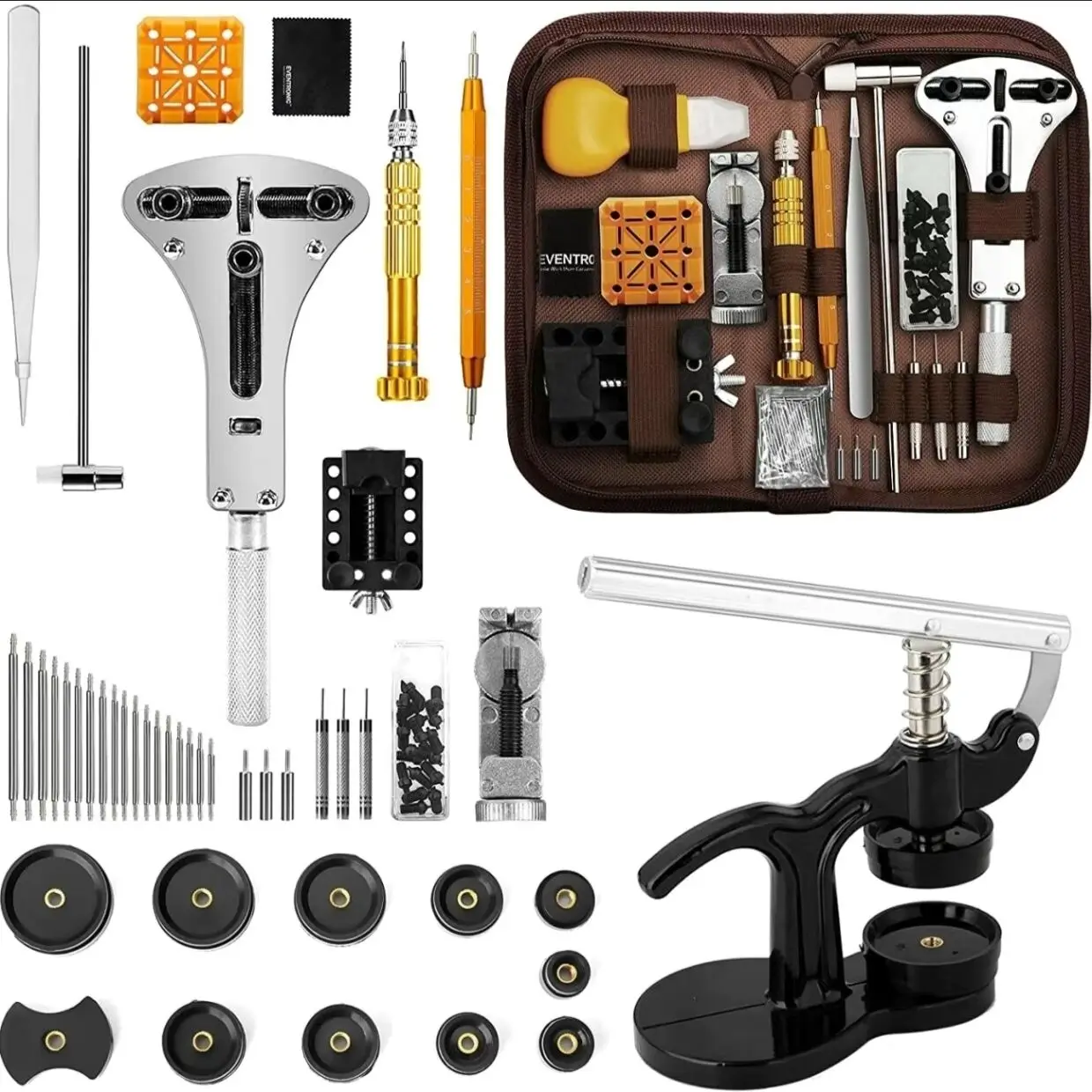 Watch Repair Tool Set, Watch Maintenance and Disassembly, 162-Piece Set, Watch Disassembly Tool, Household Hardware Combination