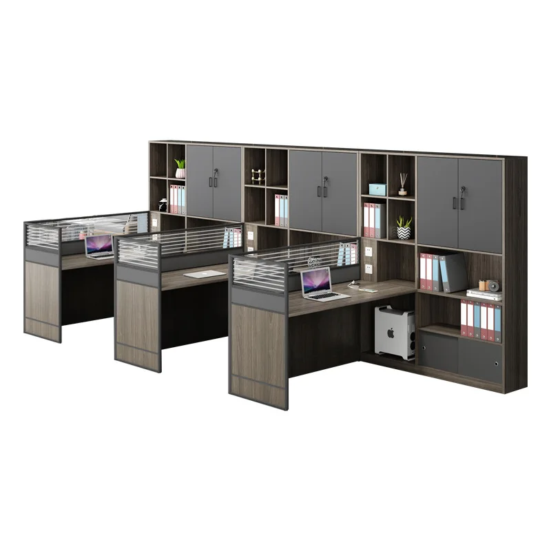 

Financial office, staff chair combination, simple desk, office staff desk