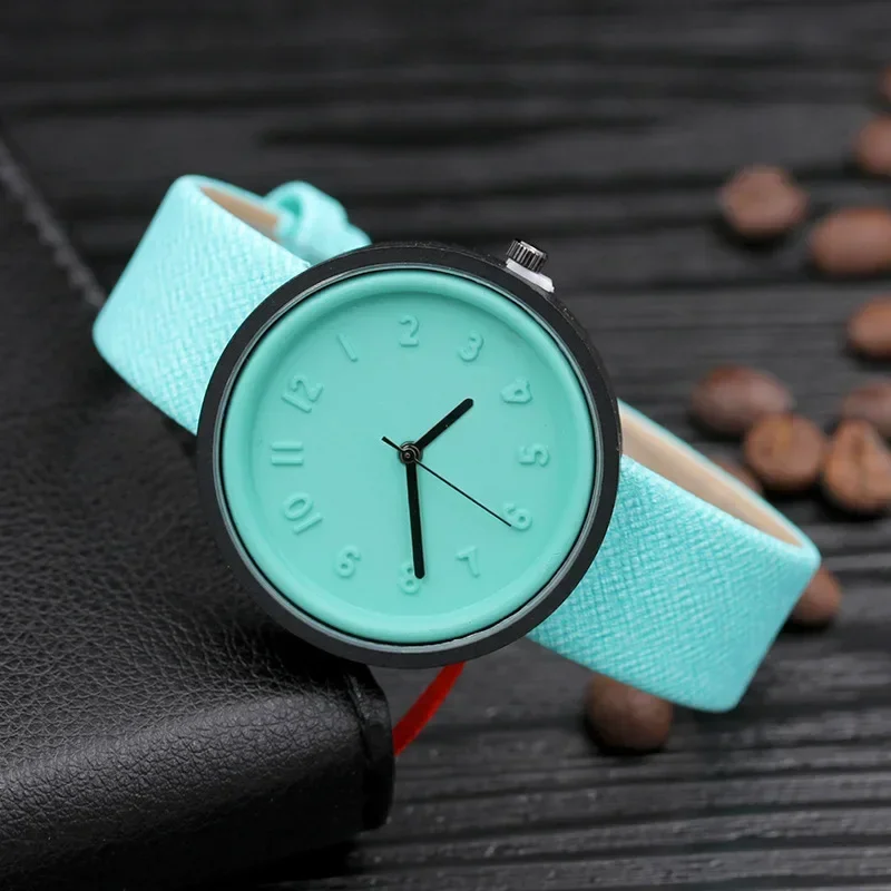 Digital Scale Women's Watches Simple Quartz Wristwatches Leather Watches Casual Ladies Watch Gift for Everyday Reloj Para Mujer