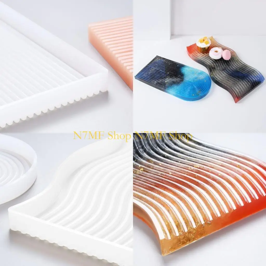 

N7MF Crystal Mold Fruit Plate Casting Mold Serving Borad Crystal Epoxy Mold