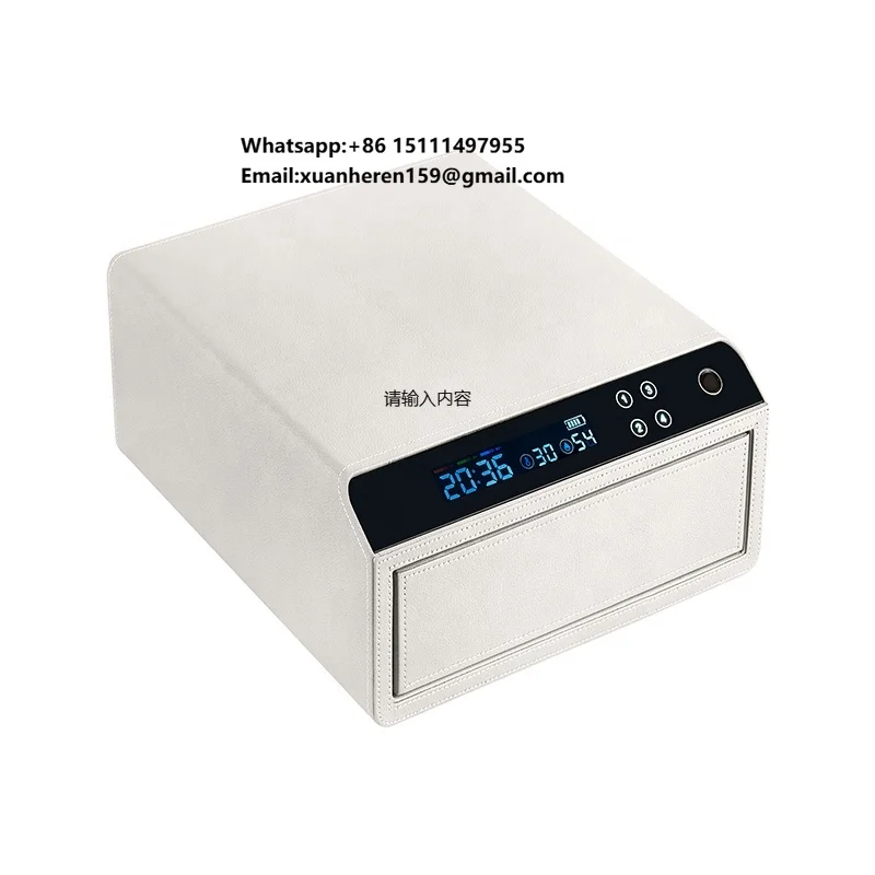 AL-CTG-1 Home Security Digital Safe with Fingerprint Lock and Steel Construction LCD Display Drawers