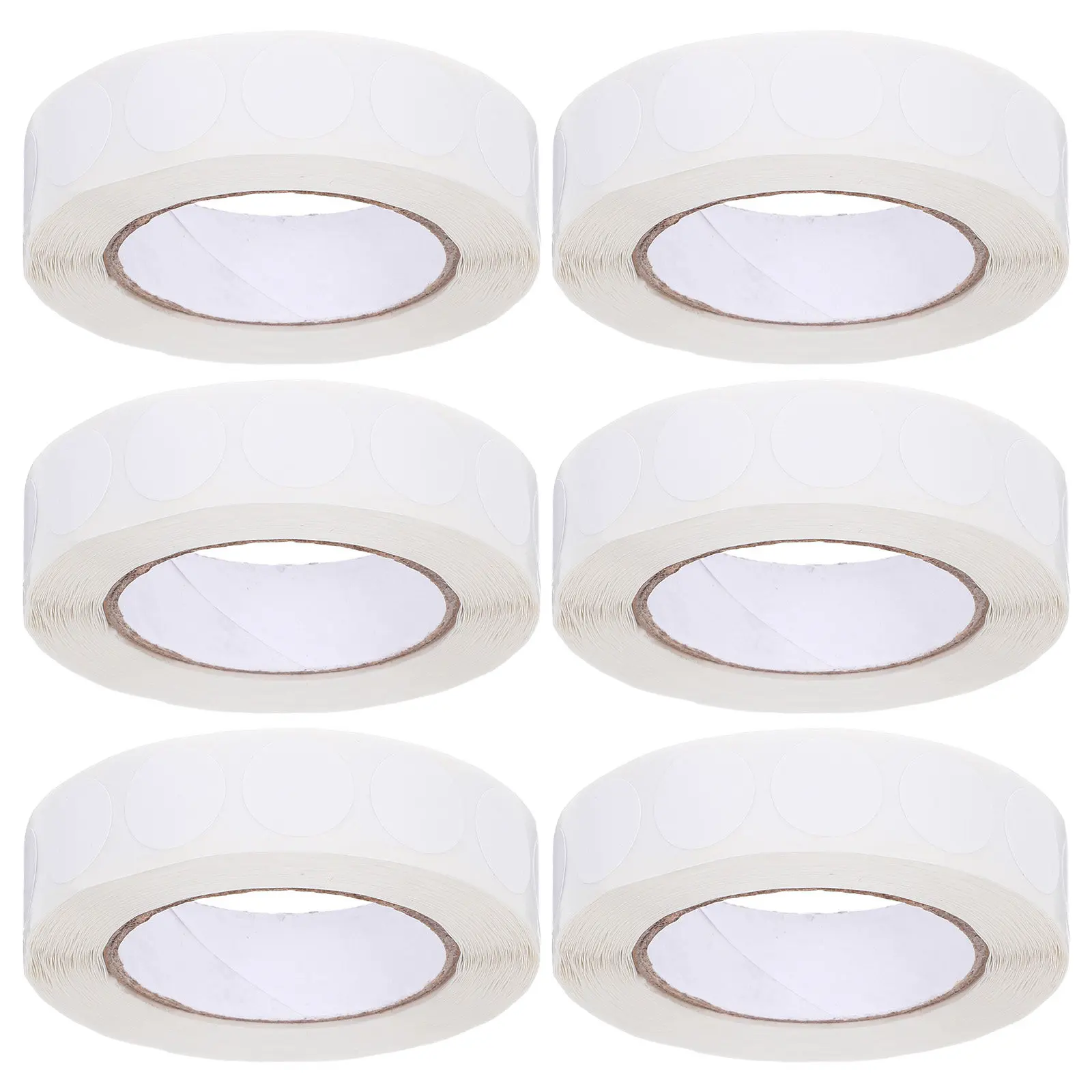 

1000 шт. белых круглых этикеток-наклеек самоклеящихся, водонепроницаемых, с возможностью записи, пустые точки для хранения, офиса, школы