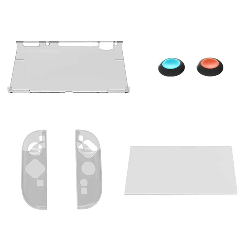 【NUOVO】Per Switch 2 Custodia protettiva staccabile con protezione per lo schermo e cappucci per impugnatura per pollice Custodia controller per Nintendo Switch 2