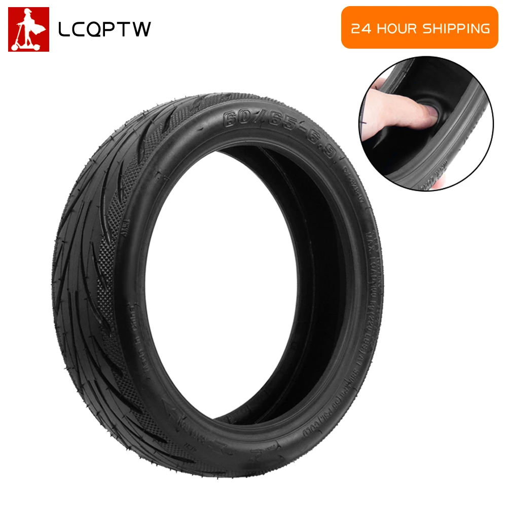 10Inch Vacuum Outer Tyre Tubeless Rear Jelly Tire For Ninebot By Segway Max G2 G65 Electric Scooter 60/65-6.9 Accessorie