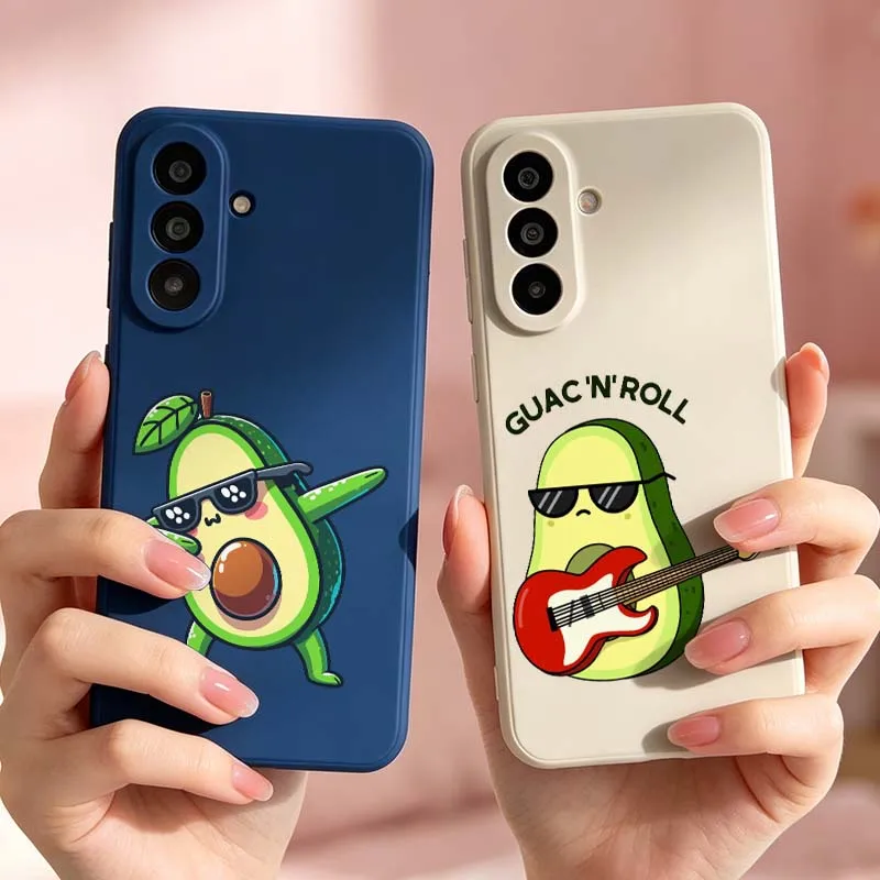 Cartoon Dancing Avocado Cover For For Samsung Galaxy A36 A35 A34 A33 A32 A30 A26 A25 A24 A23 A22 A21S A16 A17 Phone case