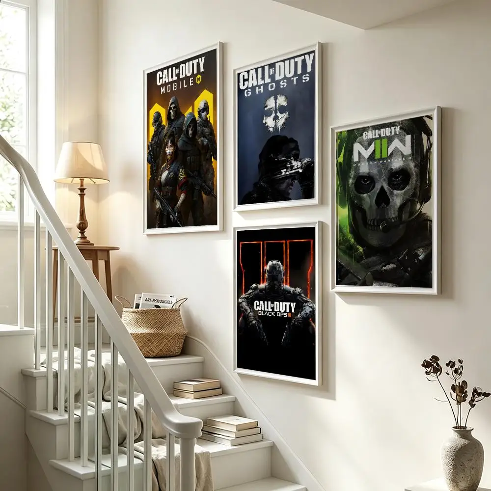 game Call of Duty Poster Poster HD Waterproof Self-adhesive Art Print Wall Decor for Bedroom Living Room Gift