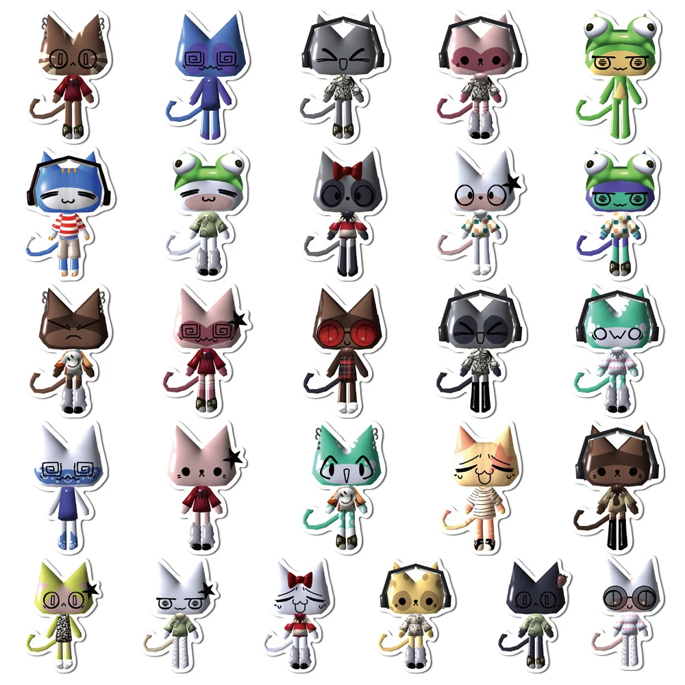 

10/30/52pcs Kawaii Toro Inoue Cat Cartoon Stickers Cute Anime Graffiti Decals DIY Suitcase Phone Scrapbook Sticker for Kids Toy