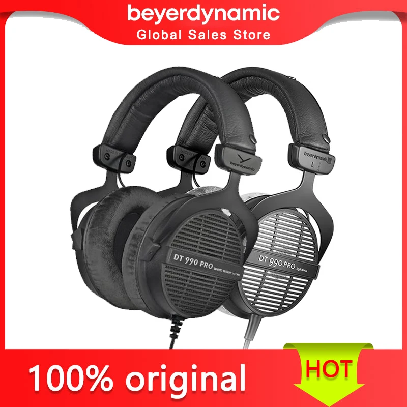 Beyerdynamic DT990 PRO Head Mounted Professional Recording Open Monitoring Earphones 250 Ω