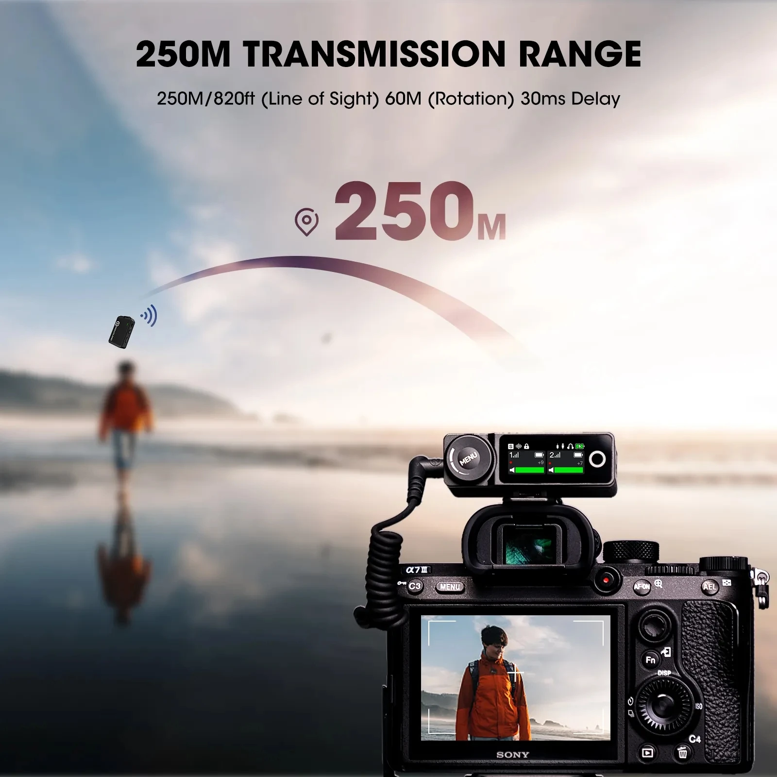 

NEW Lark Max Wireless Lavalier Microphone 250m 820ft Range for Phones Cameras Video Professional Wireless Microphone Mic