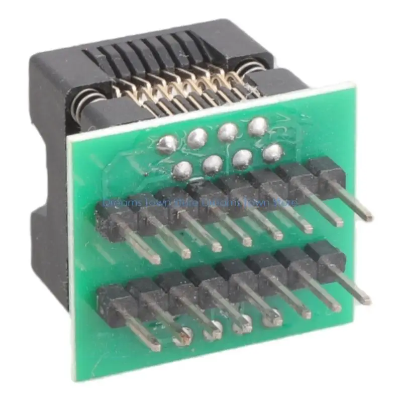 HX6A Compactly Programming Seat SOP16 To DIP16 Socket Programmer Adapter For Microcontroller And Memory Chip Use