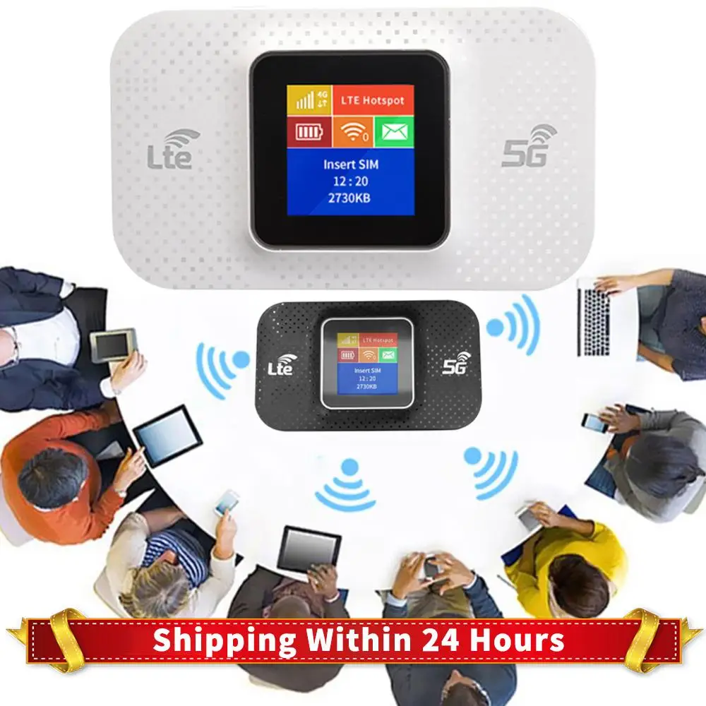 

4G Lte WIFI Router Sim Card Slot Wireless Portable Router 3650mAh Unlock Modem Mini Outdoor Hotspot Mobile WiFi Router for Car