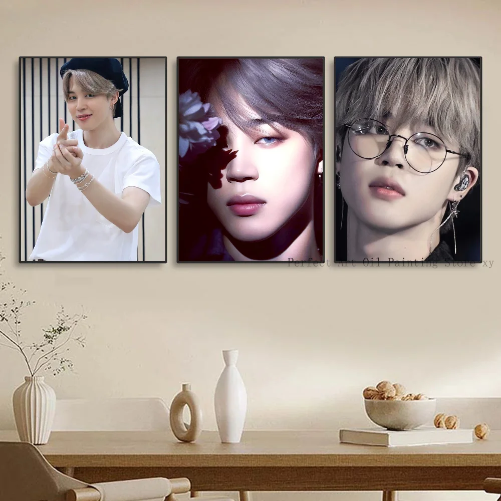 المغني P-Park-JiMin ذاتية اللصق ملصق فني ريترو كرافت ورقة ملصق DIY غرفة بار مقهى ملصقات طلاء جدران