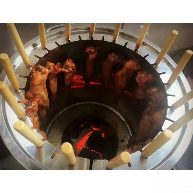 Charcoal BBQ Grill Outdoor Smokeless Roaster for Duck Chicken Skewers Home Use