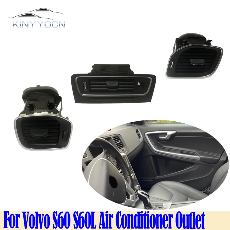 

For Volvo S60 S60L Air Conditioner Outlet Front Panel Grille AC Air outlet Adjustment Knob Center Console Dashboard