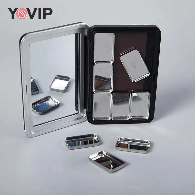 DIY Eye Shadow Case Empty Eyeshadow Lipstick Powder Box Case Cosmetic Packing Pigment High Quality Palette Makeup Tools