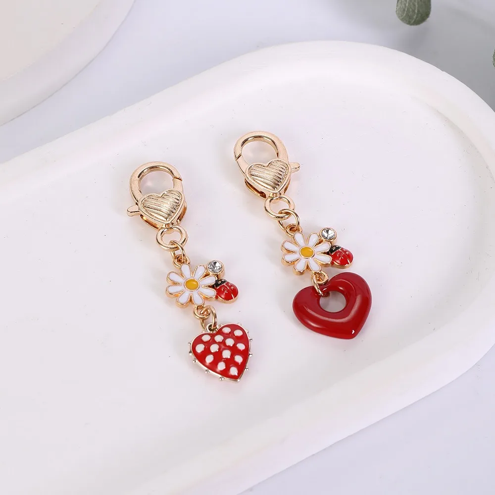 

Cute Mini Bag Charms Keychain Purse Accessories Charm for Women Handbags Kawaii Flower Car Key Chain