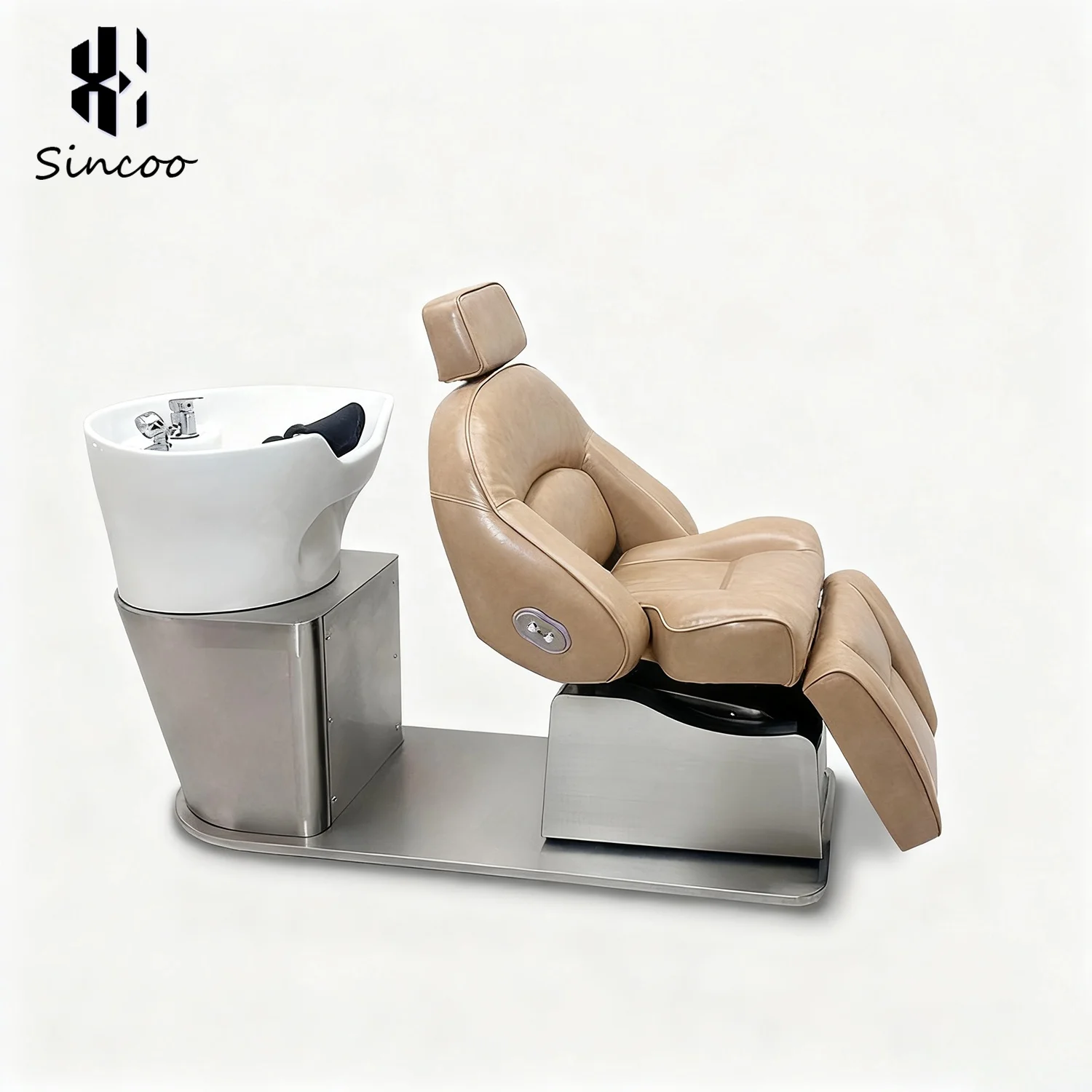 Wholesale Durable Adjustable High-density Sponge Auto Folding Shampoo Chair Shampoo Bowl And Chair Salon Shampoo Chair