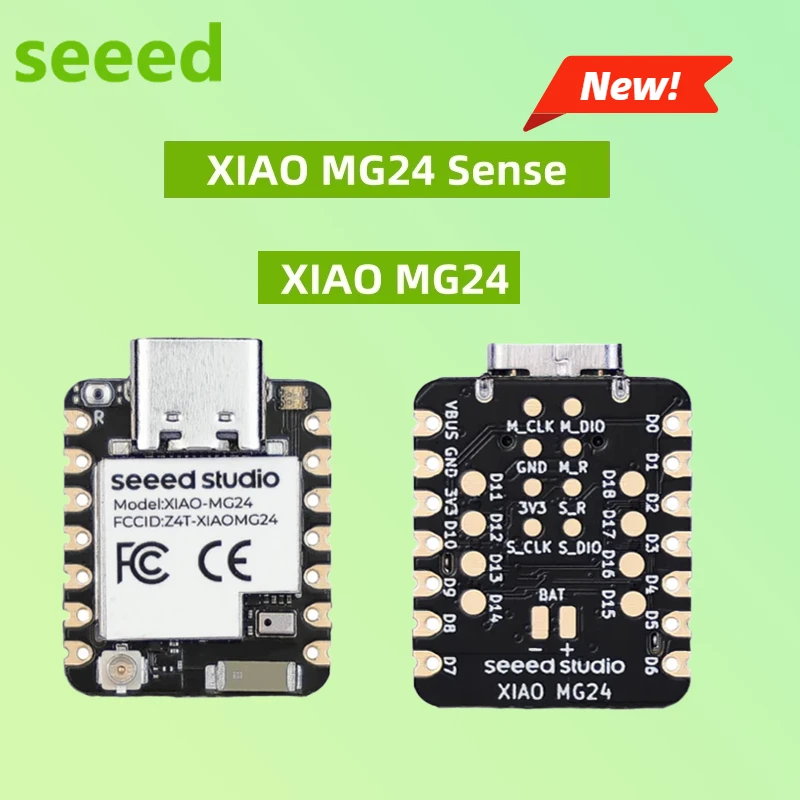 

Новый XIAO MG24 Sense Silicon Labs EFR32MG24 Matter Native Over Thread/BLE 5.3,Arduino, 1,95 мкА сверхнизкой мощности