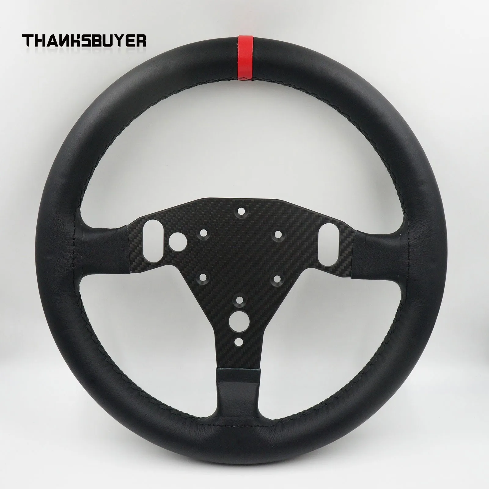

Simplayer 33cm (13") Steering Wheel Rim Sim Racing Wheel Mod for Logitech RS Wheel Hub