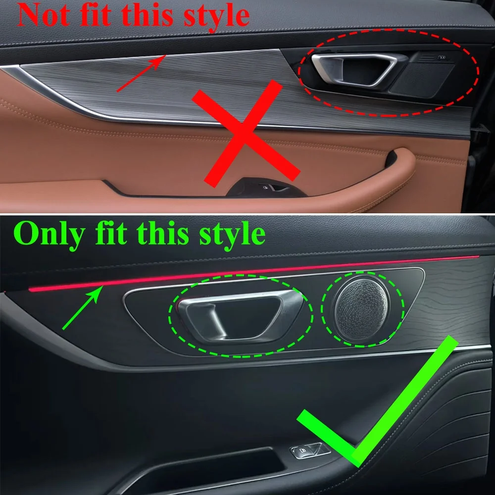 Inner Ambient Lighting Modify Rear Door Backlight Armrest Box