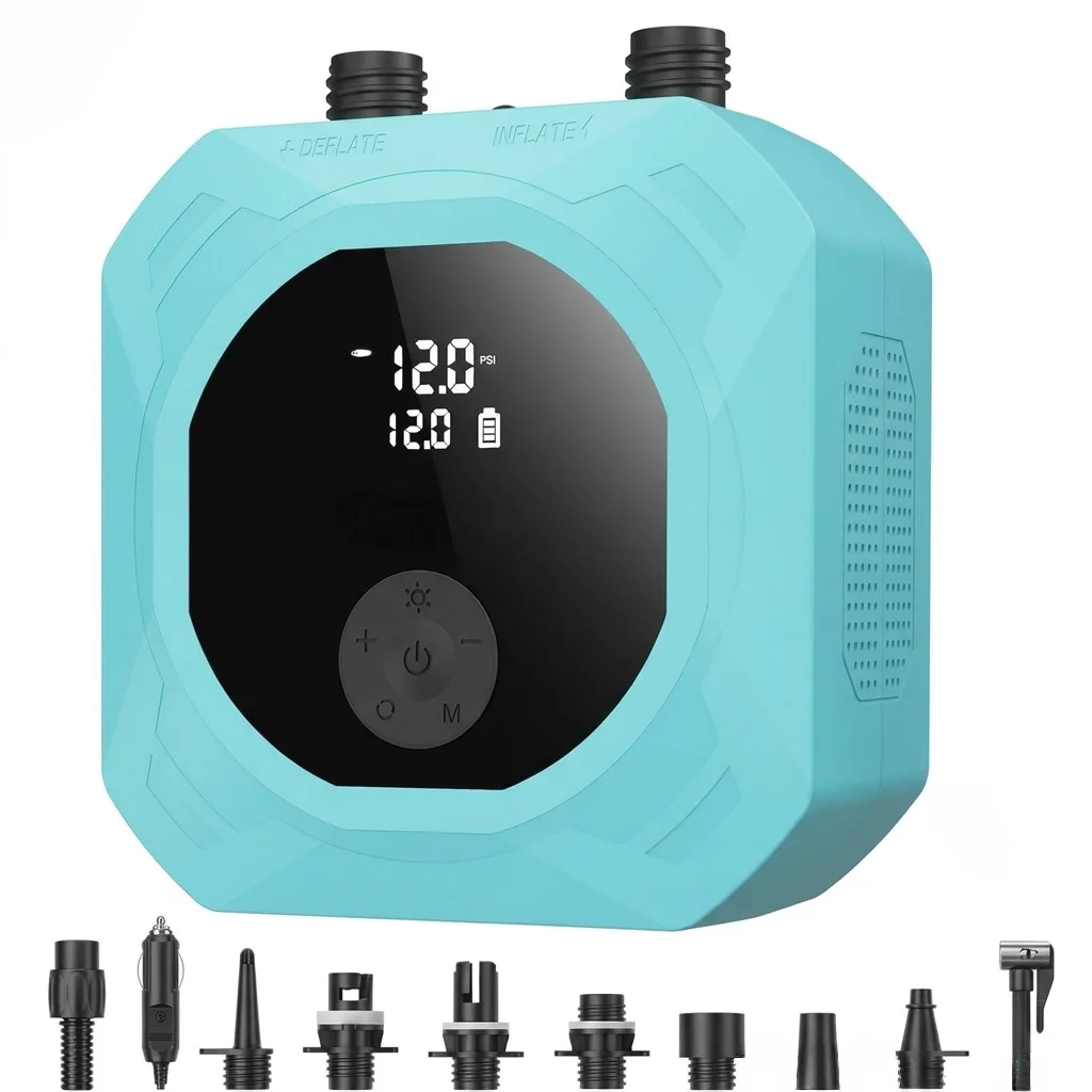 50PSI Paste Plate Air Pump Portable Electric High Pressure Air Pump Tent Paste Plate Kayak Air Pump