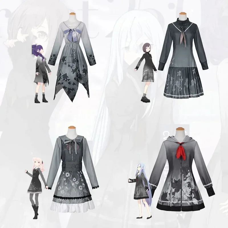 

Nightcord Music Association Yoisaki Kanade Asahina Mafuyu Shinonome Ena Akiyama Mizuki Girls Cosplay Stage Uniforms Wig Anime