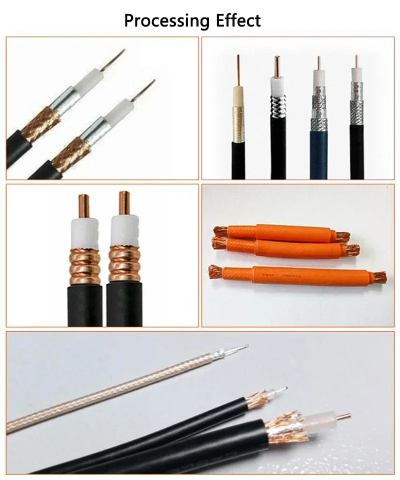 Automatic Coaxial line Stripping machine r audo Cable Peeling machine Rotary Cutting of Shielded wire Line Stripper