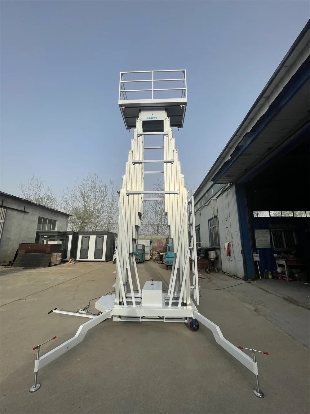 Mobile Small Aluminum Alloy Climbing Ladder Aluminum Alloy Elevator High Altitude Operation Lifting Platform