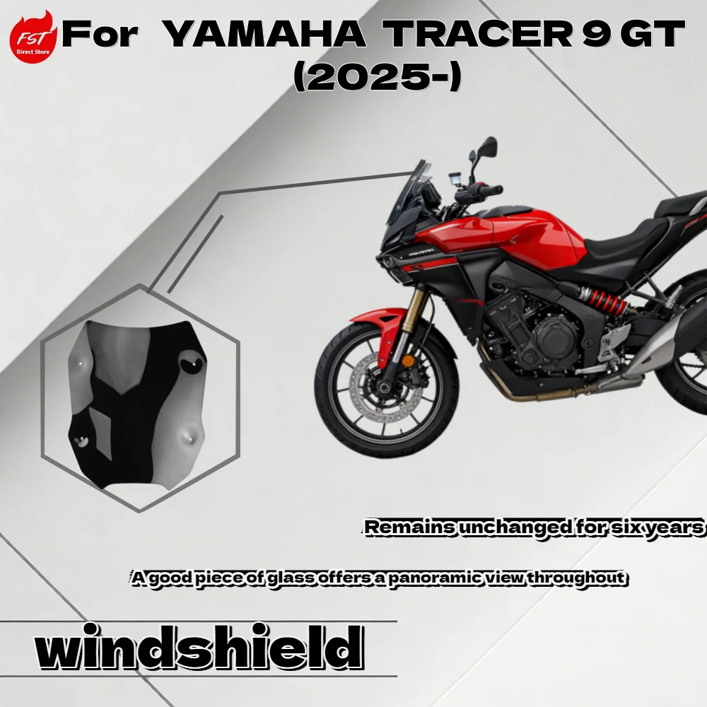 

Для мотоциклов Yamaha Tracer 9 GT/GT+ 2025: Высокое гоночное ветровое стекло, передний ветрозащитный дефлектор, модифицированные детали обтекателя