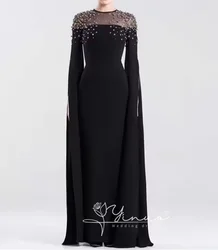 Dress Luxury Birthday Evening Dress Floor Length Full Sleeves Summer Elegant Wedding Party Gowns For Women Arab